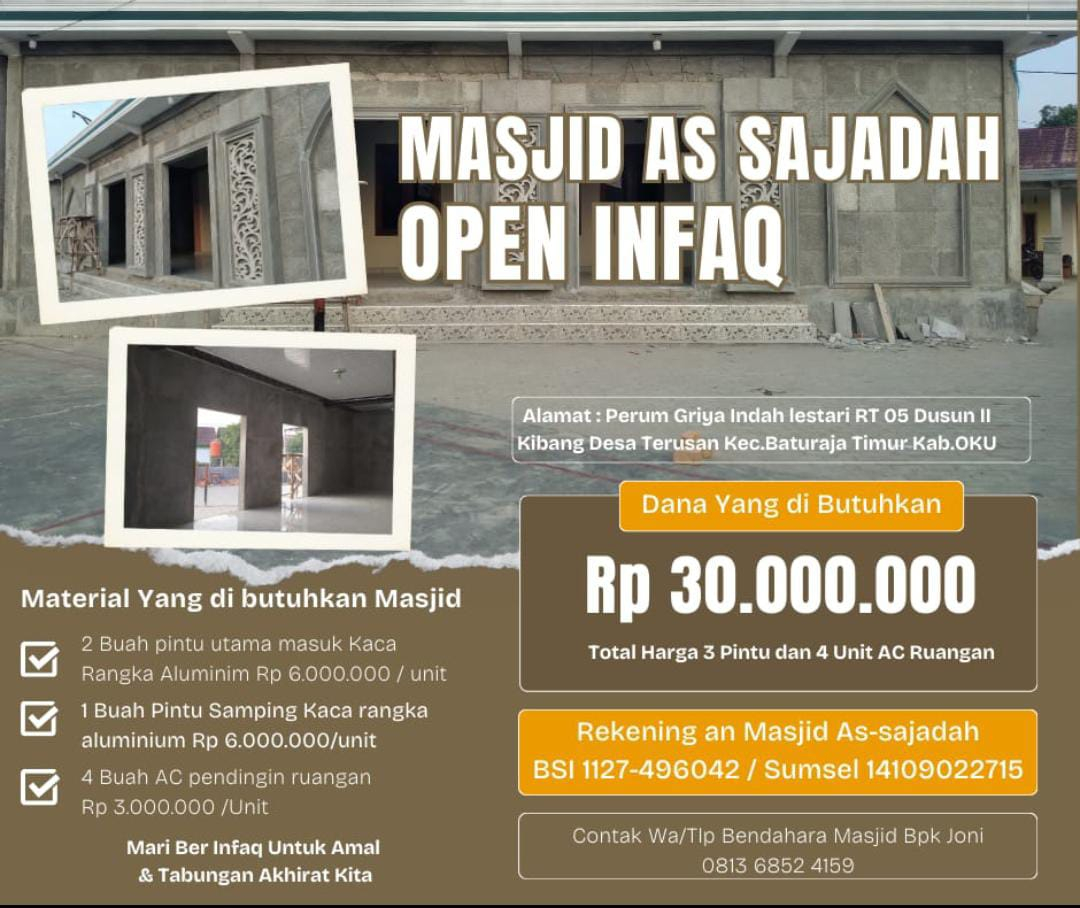 Infaq Masjid As Sajadah